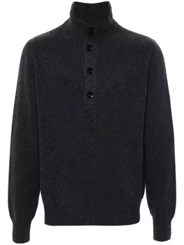 TOM FORD джемпер с воротником на пуговицах, черный