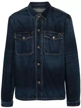 TOM FORD джинсовая куртка с нагрудными карманами, синий