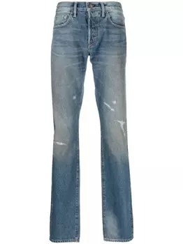 TOM FORD джинсы с эффектом потертости, синий
