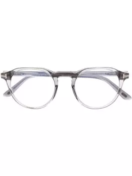 TOM FORD Eyewear очки FT5833B в круглой оправе, серый