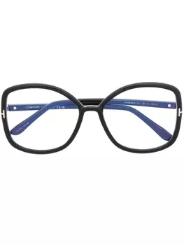 TOM FORD Eyewear очки FT5845B в массивной оправе, черный