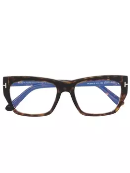 TOM FORD Eyewear очки FT5846B в квадратной оправе, коричневый