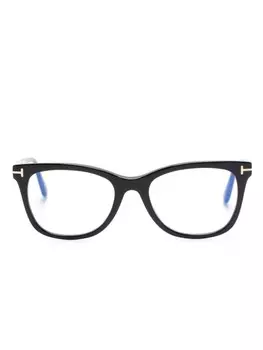 TOM FORD Eyewear очки FT5986B в овальной оправе, черный