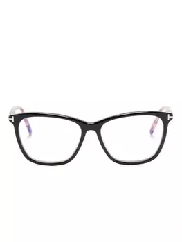 TOM FORD Eyewear очки FT5989B в прямоугольной оправе, черный