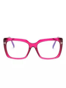 TOM FORD Eyewear очки FT5992B в прямоугольной оправе, розовый