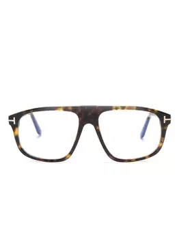 TOM FORD Eyewear очки-пилоты черепаховой расцветки, коричневый