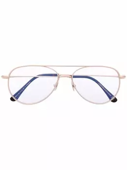 TOM FORD Eyewear очки-пилоты с двойным мостом, золотистый