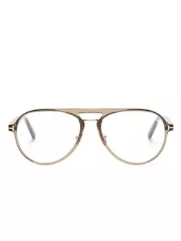 TOM FORD Eyewear очки-пилоты, зеленый