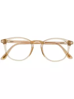 TOM FORD Eyewear очки в круглой оправе, золотистый