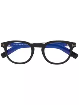 TOM FORD Eyewear очки в круглой оправе, черный