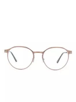 TOM FORD Eyewear очки в круглой оправе, серый