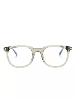 TOM FORD Eyewear очки в круглой прозрачной оправе, серый
