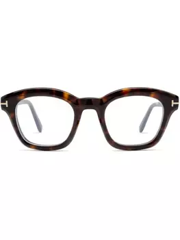 TOM FORD Eyewear очки в квадратной оправе, коричневый