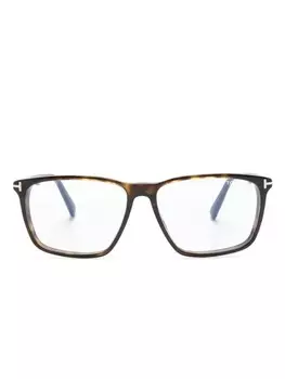 TOM FORD Eyewear очки в квадратной оправе, коричневый