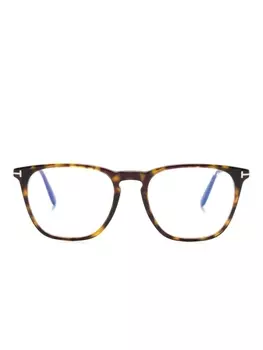 TOM FORD Eyewear очки в квадратной оправе, коричневый