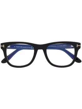 TOM FORD Eyewear очки в квадратной оправе с логотипом, черный