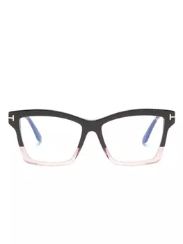 TOM FORD Eyewear очки в квадратной оправе, коричневый