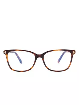 TOM FORD Eyewear очки в квадратной оправе, коричневый