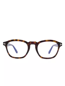TOM FORD Eyewear очки в квадратной оправе, коричневый