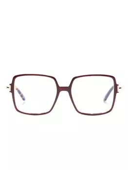 TOM FORD Eyewear очки в массивной оправе, красный