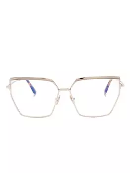 TOM FORD Eyewear очки в массивной оправе, золотистый