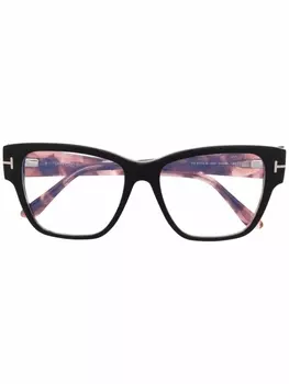 TOM FORD Eyewear очки в оправе черепаховой расцветки, черный