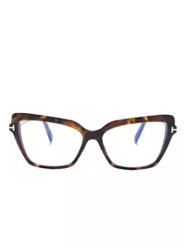 TOM FORD Eyewear очки в оправе 'кошачий глаз', коричневый