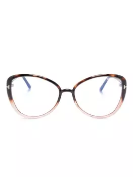 TOM FORD Eyewear очки в оправе 'кошачий глаз', коричневый