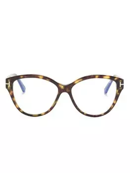 TOM FORD Eyewear очки в оправе 'кошачий глаз', коричневый