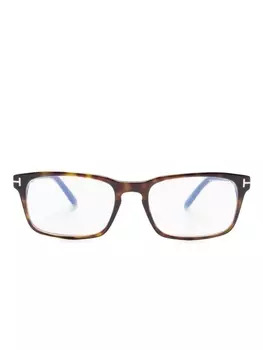 TOM FORD Eyewear очки в прямоугольной оправе, коричневый