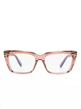 TOM FORD Eyewear очки в прямоугольной оправе, розовый