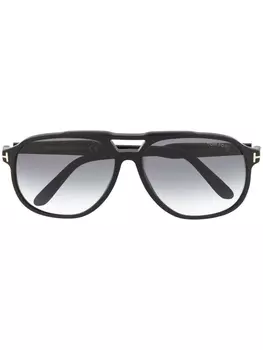 TOM FORD Eyewear солнцезащитные очки-авиаторы с затемненными линзами, черный