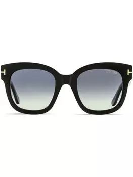 TOM FORD Eyewear солнцезащитные очки Beatrix-02 в квадратной оправе, черный