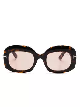 TOM FORD Eyewear солнцезащитные очки Carmen, коричневый