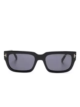 TOM FORD Eyewear солнцезащитные очки Ezra в прямоугольной оправе, черный