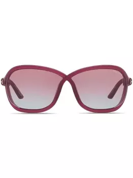 TOM FORD Eyewear солнцезащитные очки Fernanda в массивной оправе, фиолетовый