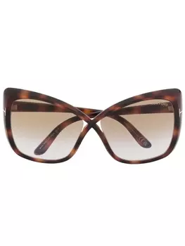 TOM FORD Eyewear солнцезащитные очки FT0943 Jasmin, коричневый