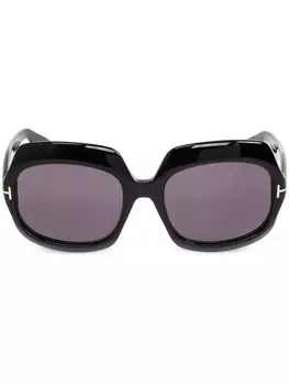 TOM FORD Eyewear солнцезащитные очки FT1155 с большой оправой, черный