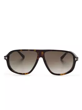 TOM FORD Eyewear солнцезащитные очки Guillaume, коричневый