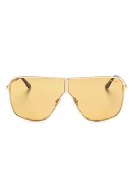 TOM FORD Eyewear солнцезащитные очки Huxley, золотой