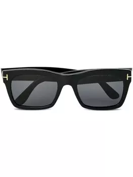 TOM FORD Eyewear солнцезащитные очки Nico 02 в квадратной оправе, черный