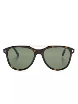 TOM FORD Eyewear солнцезащитные очки-пилоты Damian 02, коричневый