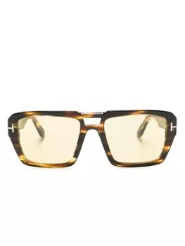 TOM FORD Eyewear солнцезащитные очки-пилоты Redford, коричневый