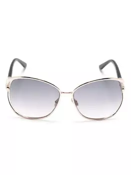 TOM FORD Eyewear солнцезащитные очки с эффектом градиента, золотистый