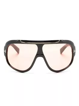 TOM FORD Eyewear солнцезащитные очки с логотипом, черный