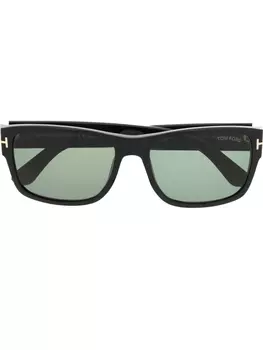 TOM FORD Eyewear солнцезащитные очки в квадратной оправе, черный