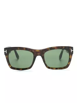 TOM FORD Eyewear солнцезащитные очки в оправе черепаховой расцветки, коричневый
