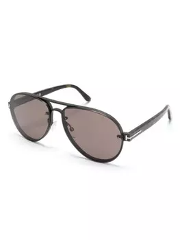 TOM FORD Eyewear солнцезащитные очки в оправе пилота, черный