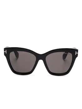 TOM FORD Eyewear солнцезащитные очки в оправе 'кошачий глаз', черный