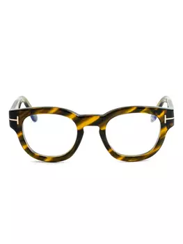 TOM FORD Eyewear square-frame очки, коричневый